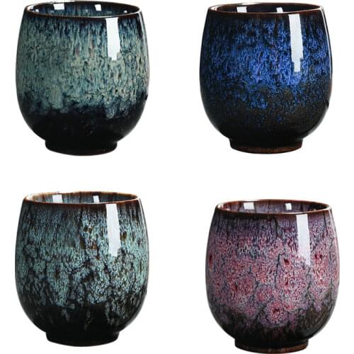 Kung Fu Tea Set, Tianmu Furnace, Rabbit Hair Writing Brush, Jianzhan Glaze, Ceramic Single Cup, Tea Master Cup new WF1012