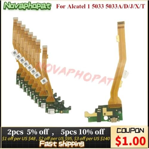 Novaphopat For Alcatel 1 5033 5033A 5033J 5033X 5033D 5033T USB Dock Charging Charger Port Plug With Microphone Flex Cable Board