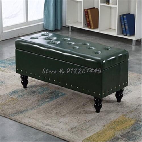 European shoe store shoe bench clothing store sofa shoe changing stool fitting room storage stool storage Stool Footstool bed en