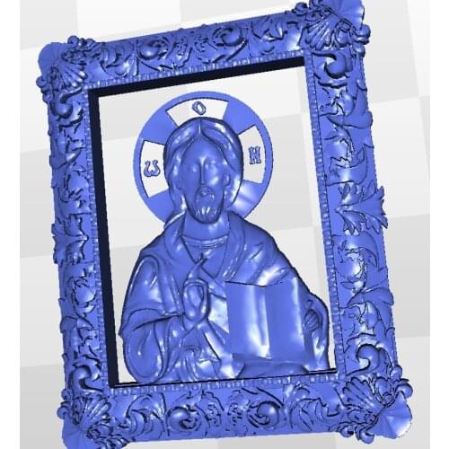 Icona_Iisus_Hristos relief for cnc in STL file format 3d