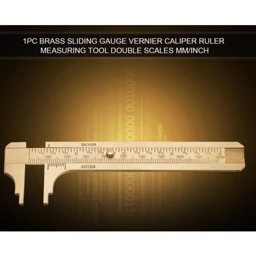 Caliper Ruler Double Slidng Measure Tool Rulers Measuring Tools Durable High Precision 100mm Gauge Vernier