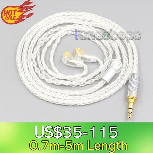 LN006558 2.5mm 4.4mm 8 Core Silver Plated OCC Earphone Cable For Sony XBA-H2 XBA-H3 XBA-Z5 xba-A3 xba-A2