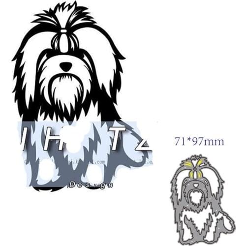 Metal cutting dies cut die mold Animal dog decoration Scrapbook paper craft knife mould blade punch stencils dies