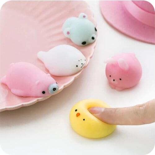Cute Animal Mini Toy Antistress Ball Rising Toys Abreact Soft Sticky Stress Relief Toys Funny Gift