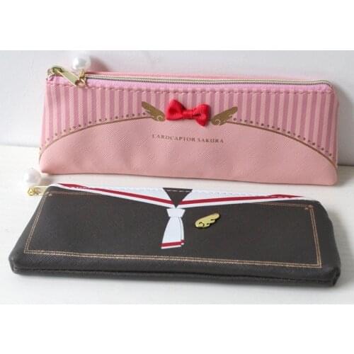 Cute Cartoon Card Captor SAKURA Pencil Bag Anime Pencil Case Stationery Holder Organizer Pouch Kawaii Purse for Girls Gifts New