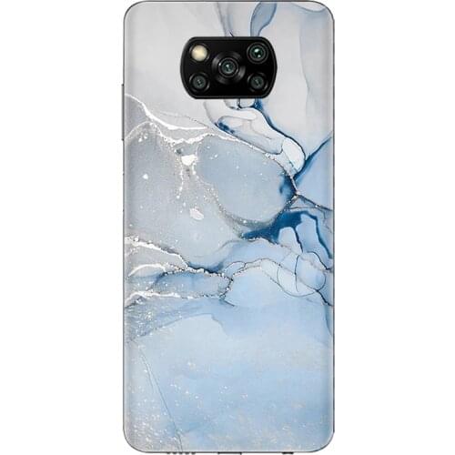 Marble Pattern 3M Films for POCO X3 NFC Case Decal Skin Film for Xiaomi Poco X3 Pro Cover Protector Anti-scratch Durable Sticker