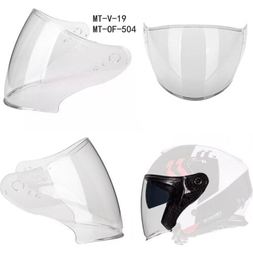 MT-OF-504 /MT-V-19 PC Compact Lightweight Helmet Visor Replacement Shield