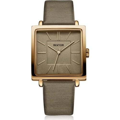 NEKTOM 8022 Neue Frauen Armbanduhr Marke Luxus Platz Leder Band Elegant Wasserdicht Quarz Damen Uhr Valentines Tag Geschenk