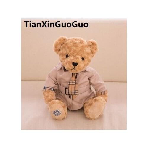 New arrival dresseed coat teddy bear plush toy about 25cm bear soft doll christmas gift b2892