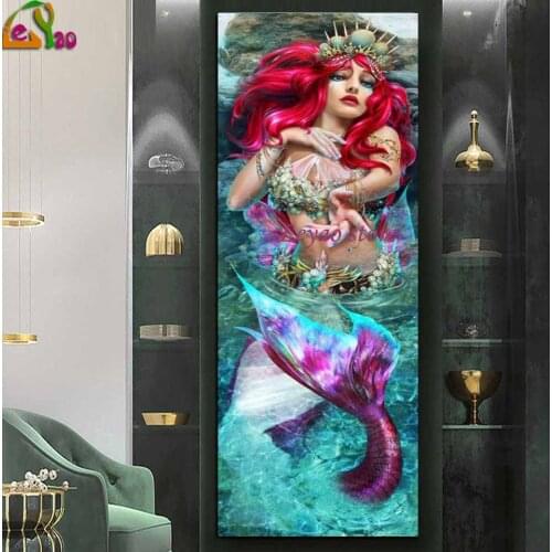 Full square 5d diy Diamond Painting Beautiful mermaid large Diamond Embroidery Cross Stitch Diamond puzzle elf,Amazing artworks