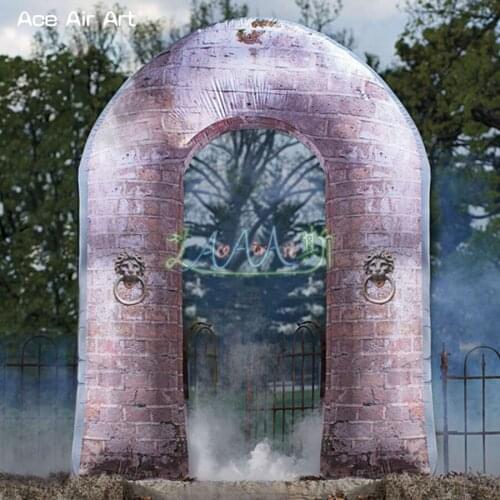 Portable printing Halloween arch decoration inflatable archway for tomb grave on sale
