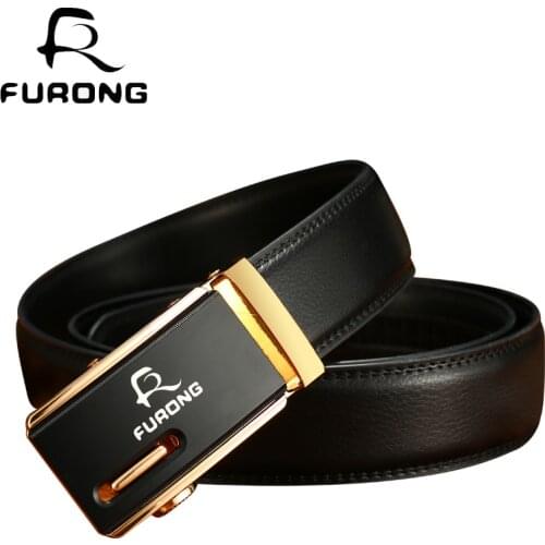 High Quality Automatic Buckle Belts For Men New Design Luxury Leather Belts High Quality Alloy Strap Metal Automatic Buckle Belt