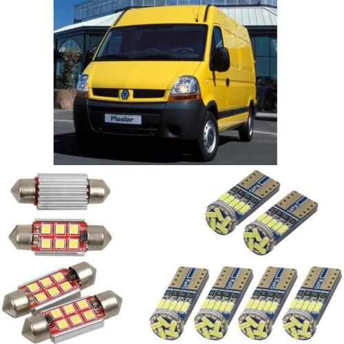 Superbright Interior led Car lights For Renault master 2 van fd car accessories boot light dome map light4pc