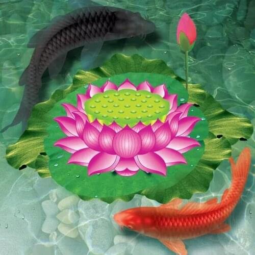 Yin Yang Fish Photo 5D DIY Diamond Painting Kits Full Round Drill 3D Embroidery Animal Home Room Decoration Mosaic Cross Stitch