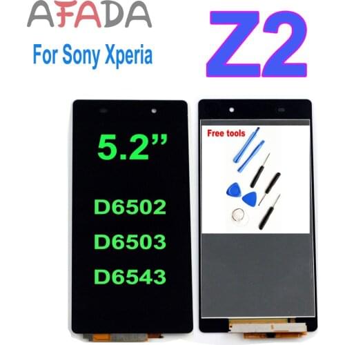 AAA+ 5.2'' LCD Display For SONY Xperia Z2 Touch Screen Digitizer Assembly For D6502 D6503 D6543 Dropshipping Fast delivery
