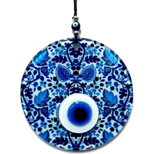 Evil eye bead Leaf Glass Wall Decor decorative objects Декоративные элементы Objetos decorativos