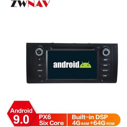 Android 9 IPS PX6 HD Screen DSP For BMW 5 E39 M5 1996-2001 Car DVD Player GPS Multimedia Radio Audio Stereo Navigation