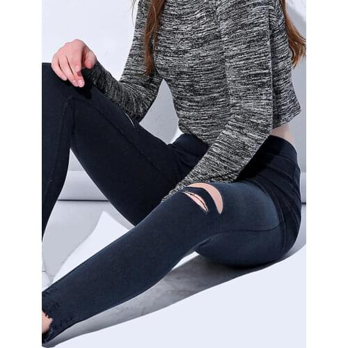 ATHVOTAR Womens Ripped Jeans