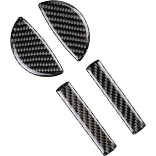 AU05 -for Mini Cooper F54 F55 F56 JCW F57 Carbon Fiber Door Handle Cover Trim Decorative Frame Stickers Fit Accessories