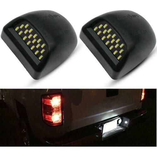 Car Rear Bumper LED License Plate Lights Lamps For Chevrolet Silverado 1500 2500 HD 3500/Suburban 1500 2500/GMC Yukon/Sierra