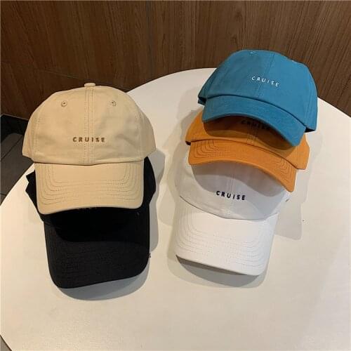 Snapback Baseball Cap Teenagers CRUISE Embroidery Bone Hat Unisex Women Men Letters Hip Hop Hats 6 Panels Dad Hat 2020 New Color