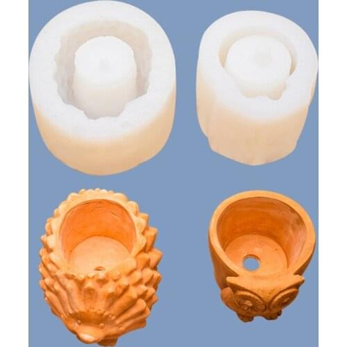 Cement Flowerpot Epoxy Resin Mold Plant Pot Silicone Mould DIY Crafts Home Decorations Casting Tools