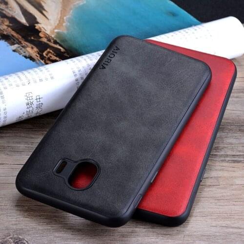 For Samsung Galaxy J4 2018 case Luxury Vintage PU cow leather Skin cover phone case for samsung galaxy j4 2018 J400 coque funda