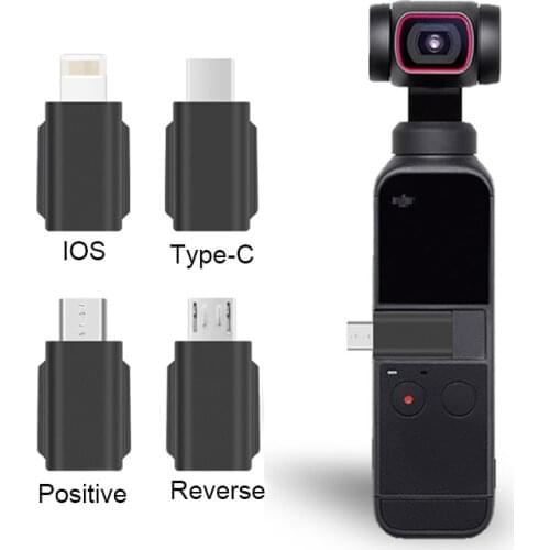 For DJI Pocket 2 Micro USB TYPE-C IOS Smartphone Adapter Android Data Connector Interface Handheld Gimbal Camera Accessories