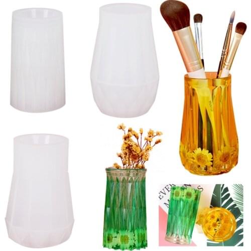 DIY Resin Mold 3 Types of Vase Silicone Mold Mirror Resin Pendant Silicone Tool