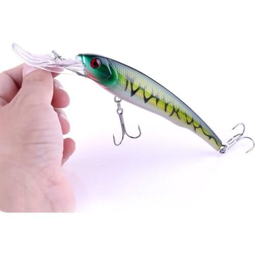 HENGJIA 28g 16.5cm Minnow Fishing Lures Japan Deep swim Saltwater Hard Bait 3D Eyes Plastic Crank Bait Swimbait Sinking Wobbler
