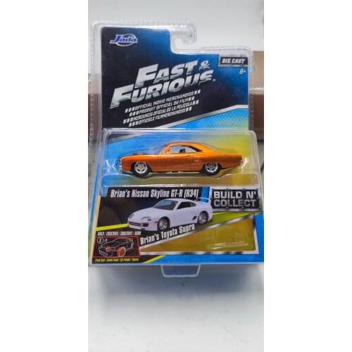 Ja da 1:64 BRIANS NISSAN SKYLINE GT-R R34 Alloy model car Metal toys for childen kids diecast gift