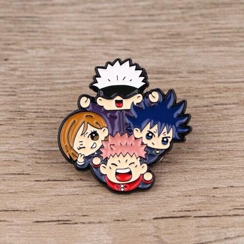 BG1096 Cool Boy Enamel Pins Collections Cartoon Anime Jewelry Brooches Denim Shirt Collar Badge Lapel Pins Friends Gifts
