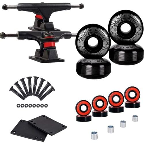 UGIN Skateboard Wheels Set,Include Skateboard Trucks,Skateboard Wheels 52mm,Skateboard Bearings,Skateboard Hardware