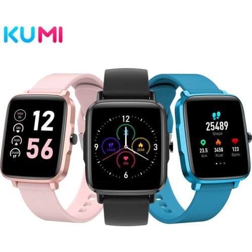 KUMI KU1 S Fashion BT5.0 SmartWatch Sleep Monitor 11 Sport Mode IP68 Waterproof iOS Android Global Version SmartWatch