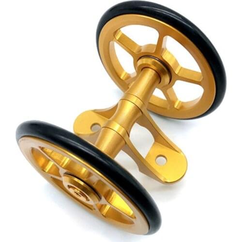 Litepro Folding Bike Easy Wheels For Brompton Ultralight CNC BMX Bicycle Mudguard Easywheel Rear Fender Wheel