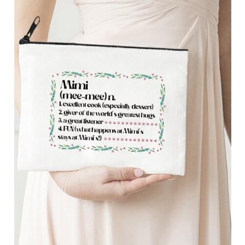 Best Mom Pouch Fashion 2021 Makeup Bags Canvas Storage Bag Cosmetic Bags Bridesmaid Proposal Gift Day of Mother Case