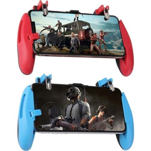 PUBG Mobile Gamepad Controller L1R1 Fire Button Aim Key Stretchable Gamepad Joystick Pubg Game Shooter Trigger With Phone Holder