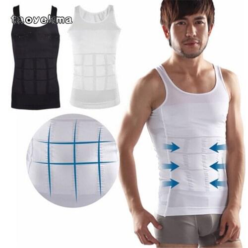 New Sport Running Slim Men Shaper Vest Body Tummy Belly Waist Girdle Shirt Shapewe Comfort Shirt Vest Corset Shaper Underwear