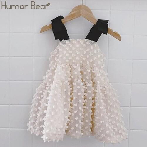 Humor Bear Girls Dress Brand New Summer Kids Clothing Suspenders Dresses Baby Girls Princess Party Dress Sleeveless Costumes