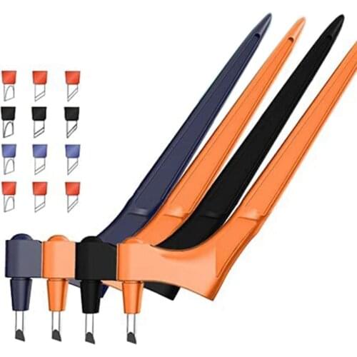 Craft Cutting Tools 4 Pack with 360-Degree Rotating Blade (12 Carbon Steel Blades 4 of Each Type -15°, 30°, 45°) Knives