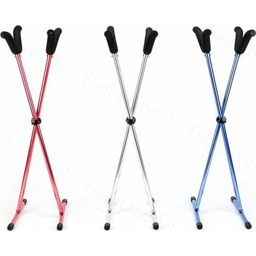 Foldable Metal Portable Airplane Showing Stand bracket Holder For Fixed Wing RC Airplane/RC Jets Multicolour