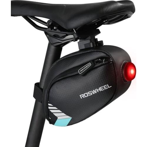 ROSWHEEL Bicycle Saddle Bag Seat Post Storage Tail Pouch Cycling MTB Road Bike Rear Pannier Back Package Bycicle Bolsa