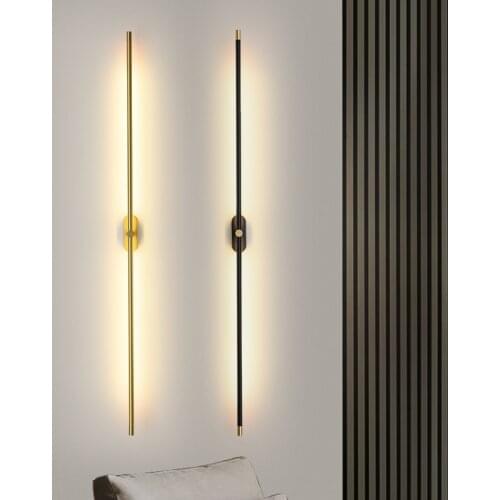 LED Simple Wall Lamp Long Strip Atmosphere Lamp Background Wall Lamp Decoration Modern Staircase Aisle Bedroom Bedside Light
