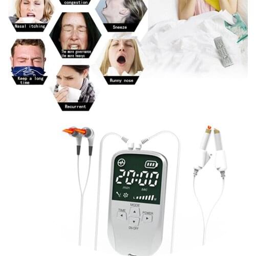 Health Care Ease Rhinitis Sinusitis Nose Therapy Massage Device Cure Hay Fever Low Frequency Pulse Laser Therapeutic Masseur