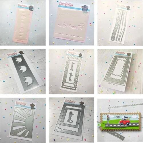 Street Scene Railway Crown Sun Frame 2021 Arrival New Metal Cutting Dies Stencil Scrapbook Diary Decoration Template DIY
