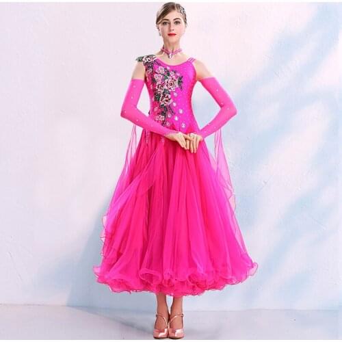 2021 high-grade Women modern dance dress ballroom dance clothes standard ball dancing performance costumes waltz Customized