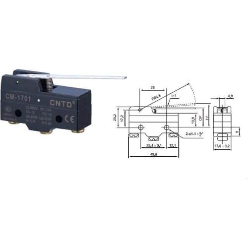 Top Quality Original CNTD CM-1701 Micro Switch/Limit Switch Ui 380V Ith 15A For Electric Forklift Machine Tool