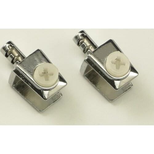 Brand New 20PCS Zinc Alloy Glass Clamps Nickel Plating Glass Shelf Holder Support Brackets Clamp 6~8mm