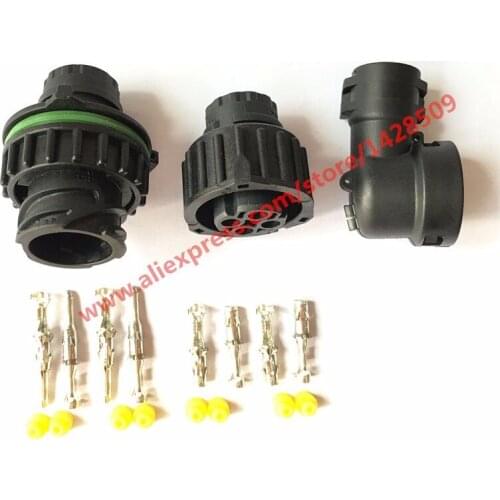 10 Set 4 Pin 1-967325-3 965783 Auto Sensor Plug Waterproof Electrical Wire Connector With Sheath For Car Oil Exploration Railway