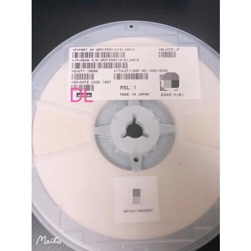 100PCS/LOT SMD ceramic capacitor 0402 1005 100pF 100p 50V 101J 5% J